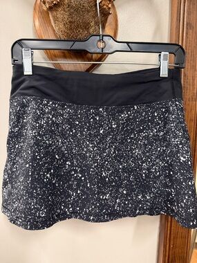 lululemon athletica Black & White Speckled Skort